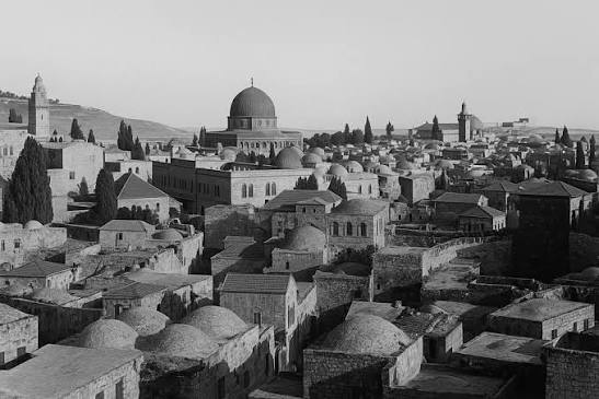 העיר העתיקה בירושלים, שנות ה-1920.
הארץ, ארכיון העיתונות.